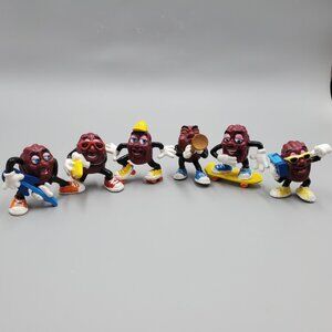 Vintage California Raisins Figures 1988 Hardees Series 2 Complete Set of 6